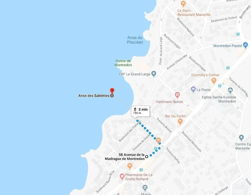 Bel Appartement T2 Climatise Entre Mer Et Calanque Marseille 0*,